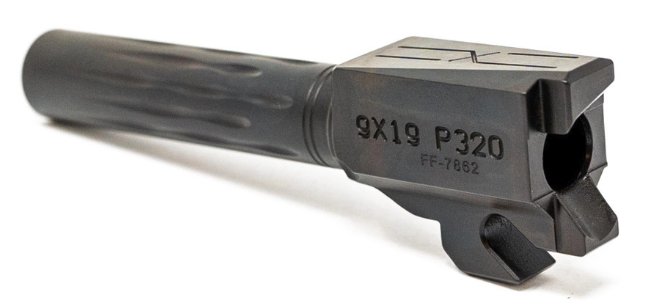 Faxon SIG P320 Compact Flame Fluted 9mm Barrel - Black