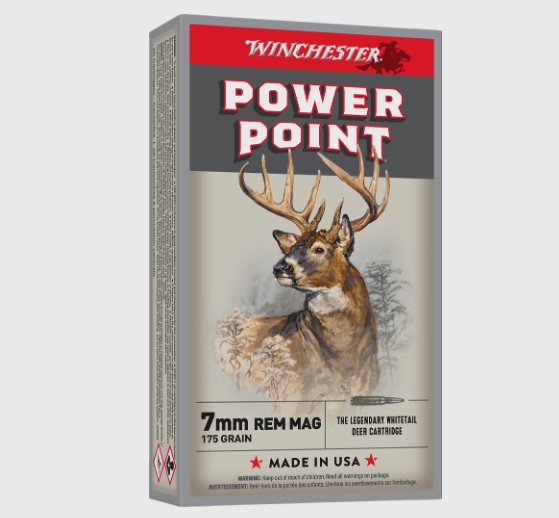 Winchester Power Point, 7mm Rem Mag, 175 Gr., 20 Rds