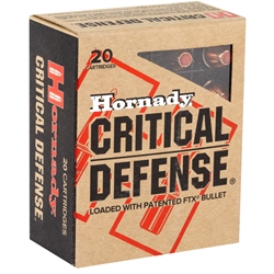 Hornady Ammo FTX CD, 165gr, 40 S&W, 20rd