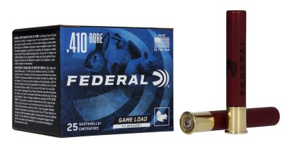 Federal 410 Bore 3" #6 11/16 oz  Game Load Upland Hi-Brass 25 rds