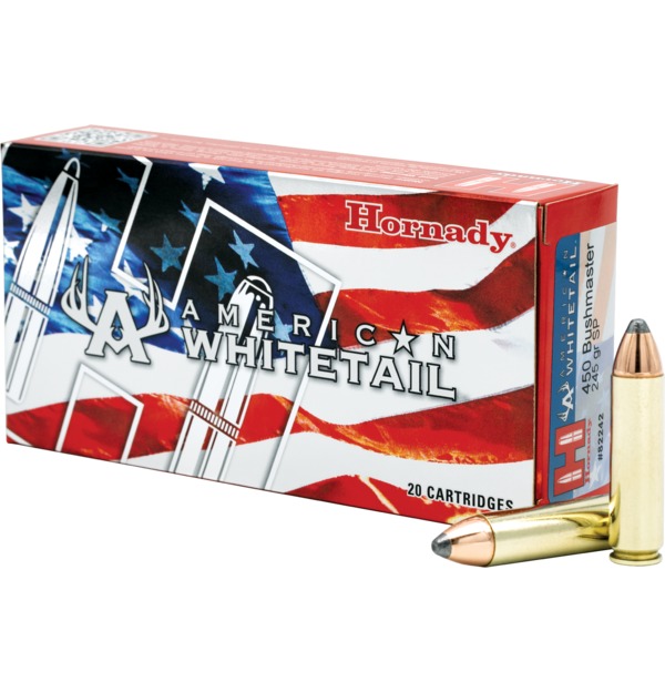 Hornady American Whitetail - 245 Gr SP- 450 Bushmaster - 20rd