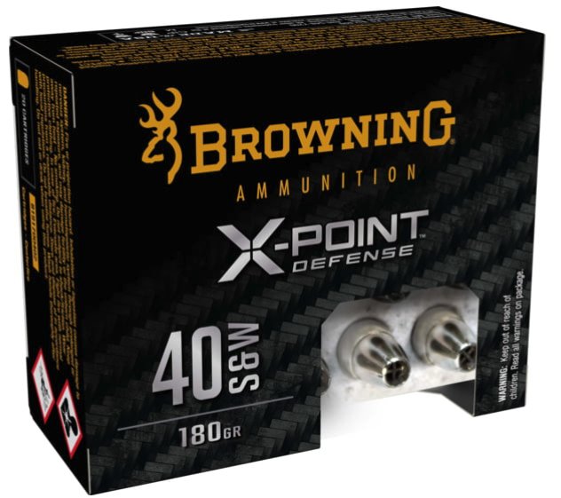 Browning X-Point Brass JHP - .40S&W - 180gr - 20rd