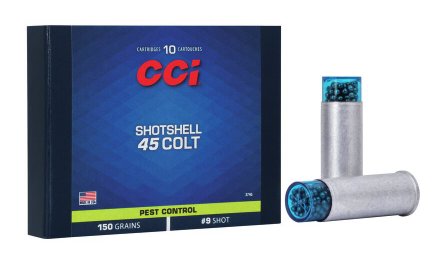 CCI Pest Control Shotshells, .45 Long Colt, 150 Gr., #9 Shot, 10 Rds