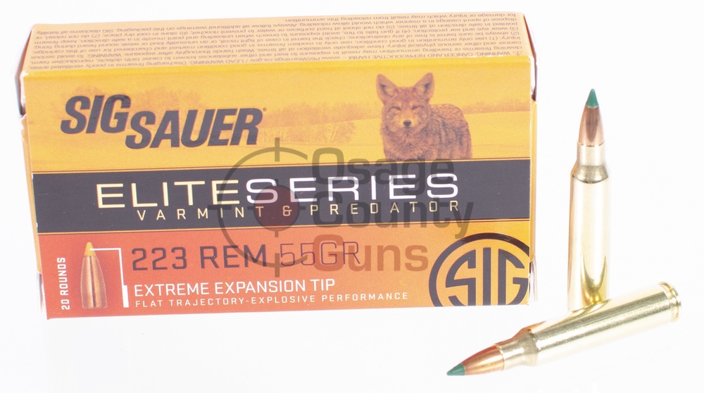 Sig Sauer Elite Series Extreme Expansion Tip - 55gr - .223 Rem - 20rds