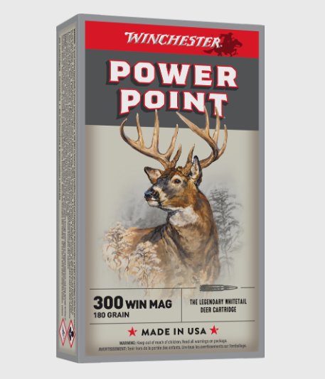 Winchester Power-Point, 300 Win Mag, 180 Gr., 20 Rds