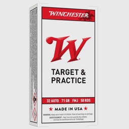 [Q4255] Winchester 32 Auto 71 Gr. FMJ 50 Rds