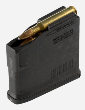 Magpul Industries, Magazine, PMAG, Standard Long Action Calibers, 5Rd, Fits AICS Long Action And Hunter 700L Stock, Black Finish