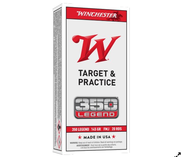Winchester 350 LEGEND 145 gr. FMJ USA, 20rd box