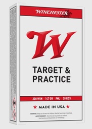 [USA3081] Winchester 308 WIN, 147 gr., Full Metal Jacket Boat Tail, 20 Rds