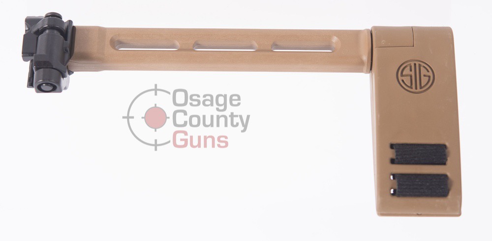 Sig Sauer MCX/MPX Pistol Brace, Folding w/Locking Hinge, Coyote