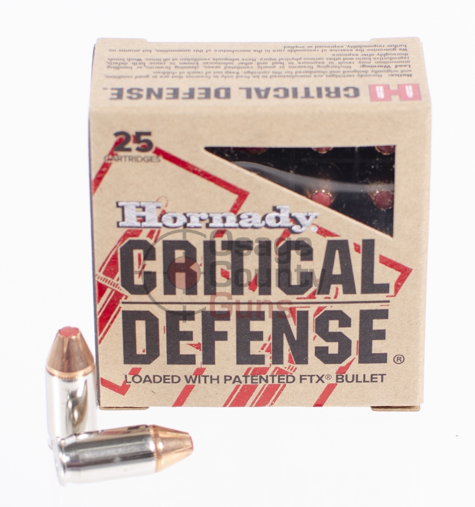 Hornady Critical Defense FTX - .380 Auto - 90gr - 25rd