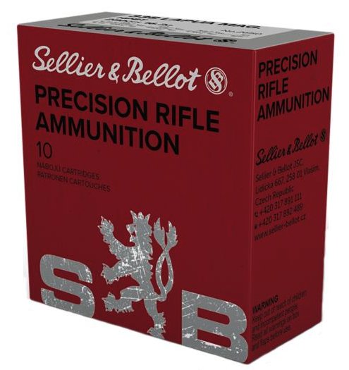 Sellier & Bellot Match, 338 Lapua, 250 Gr, Boat Tail Hollow Point, 10 Rds