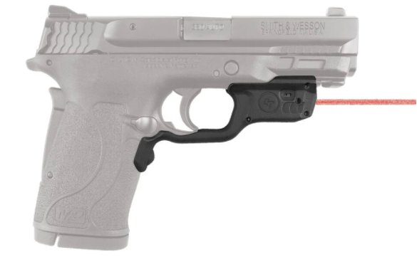 Crimson Trace Corporation, Laserguard, Fits Smith & Wesson M&P 380EZ, Front Activated, Red Laser, Black Finish