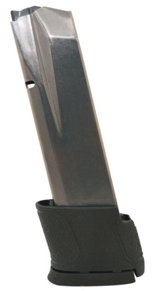 Smith & Wesson Magazine, Fits M&P, Stainless, Black Base, .45ACP, 14rd