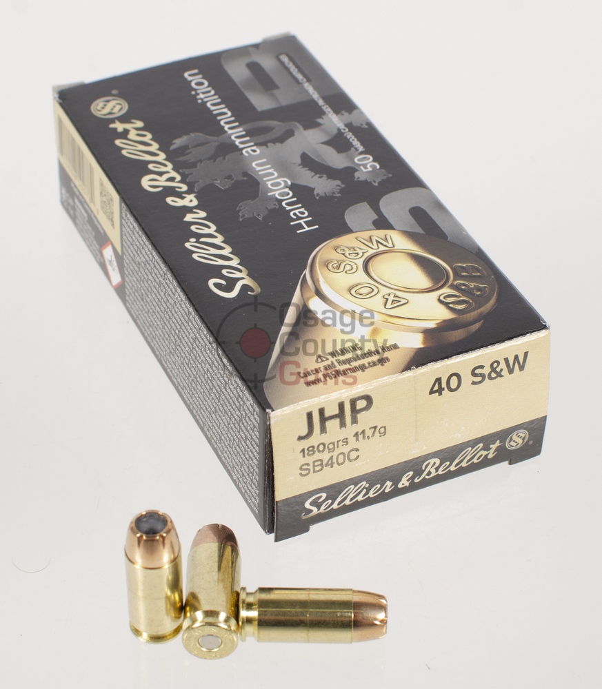 Sellier & Bellot JHP - 180gr - .40 S&W - 50rd