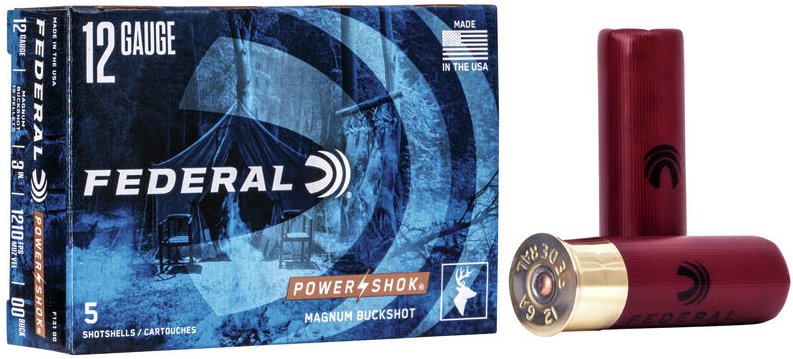 Federal Power-Shok Magnum Buckshot - 00 Buck - 12ga - 5rd