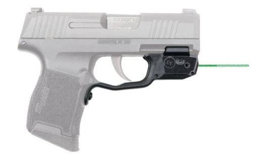 Crimson Trace Corporation, Green Laserguard, Fits Sig P365, Front Activated, Black Finish